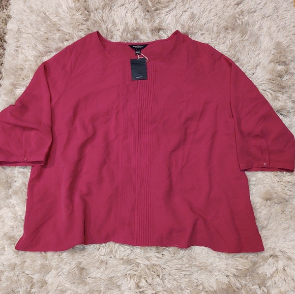 Lands End The outfitters Fuchsia Blouse 26W - Picture 7 of 7